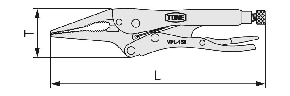 Grip pliers (long nose) VPL