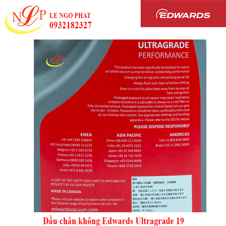 Dầu chân không Edwards Ultragrade 19