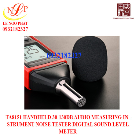 TA8151 HANDHELD 30-130DB AUDIO MEASURING INSTRUMENT NOISE TESTER DIGITAL SOUND LEVEL METER