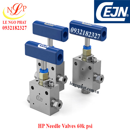 2-way angle valve 60k psi - 68 Nm