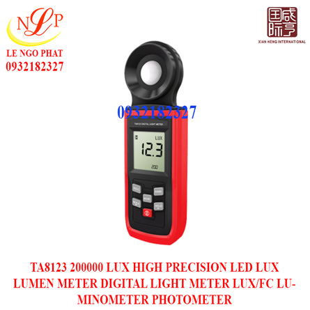 TA8123 200000 LUX HIGH PRECISION LED LUX LUMEN METER DIGITAL LIGHT METER LUX/FC LUMINOMETER PHOTOMETER