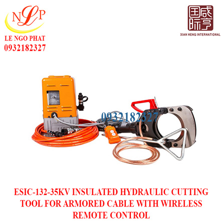 ESIC-132-35KV INSULATED HYDRAULIC CUTTING TOOL FOR ARMORED CABLE WITH WIRELESS REMOTE CONTROL
