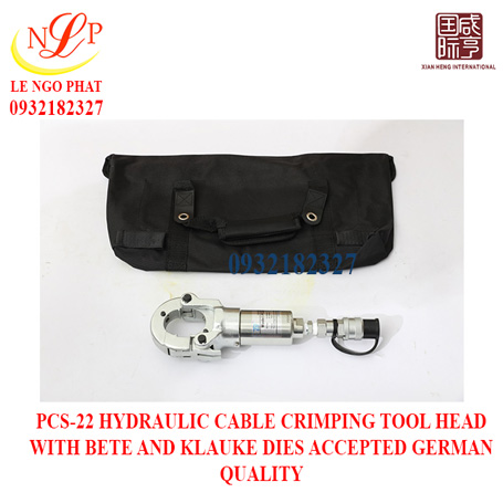 PCS-22 HYDRAULIC CABLE CRIMPING TOOL HEAD WITH BETE AND KLAUKE DIES ACCEPTED GERMAN QUALITY
