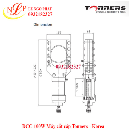 DCC-100W Máy cắt cáp Tonners - Korea
