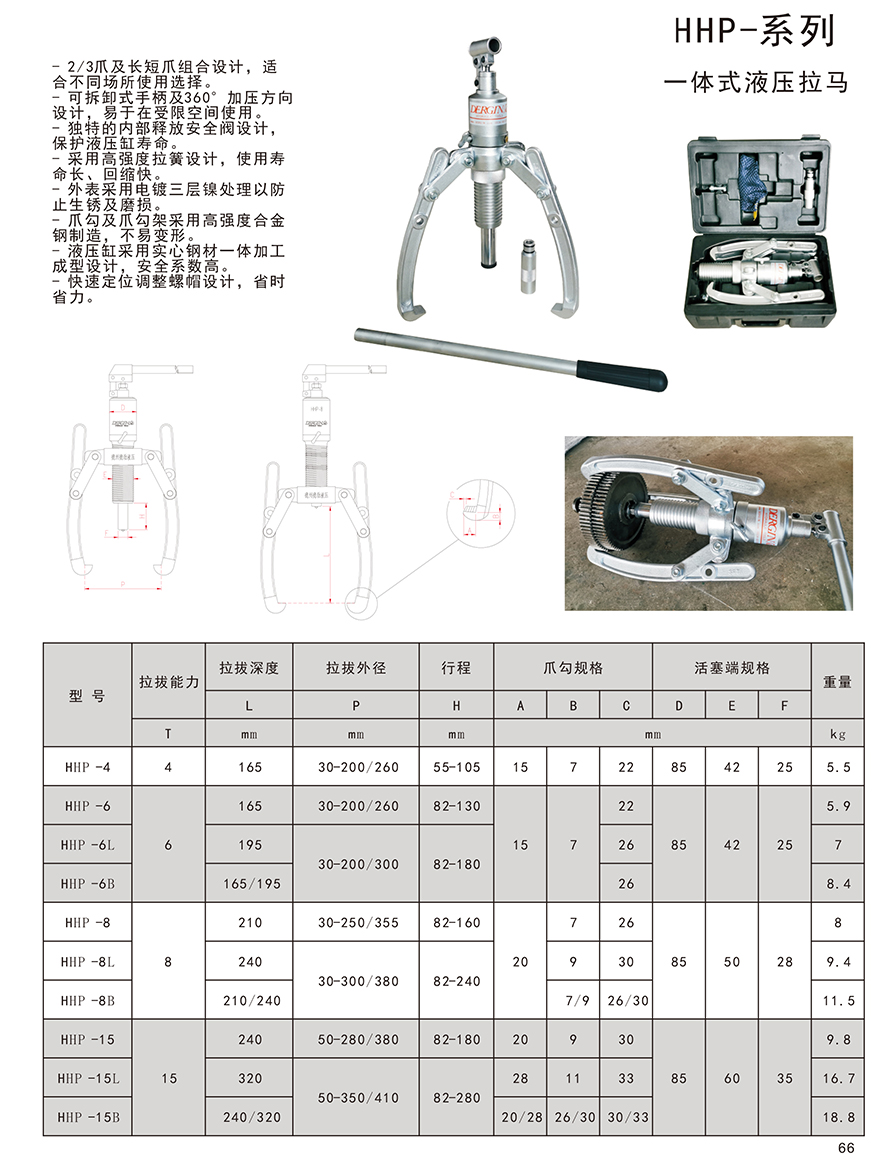 Cảo thủy lực 6 tấn DERGIN HHP-6