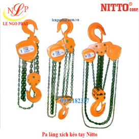Pa lăng xích kéo tay 20 tấn 5 met Nitto 200VP5