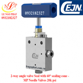 2-way angle valve 20k psi - 75 Nm