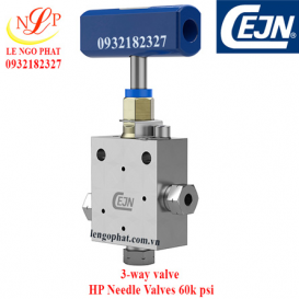 3-way valve 2 pressure connections 60k psi - 68 Nm