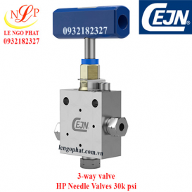 3-way valve 1 pressure connection 30k psi - 68 Nm