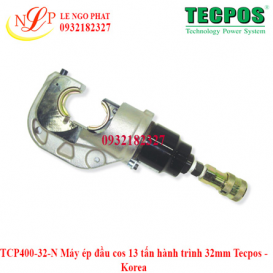 TCP400-32-N Máy ép đầu cos 13 tấn hành trình 32mm Tecpos - Korea