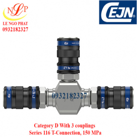 Category D - 3 couplings Series 116 T-Connection, 150 MPa