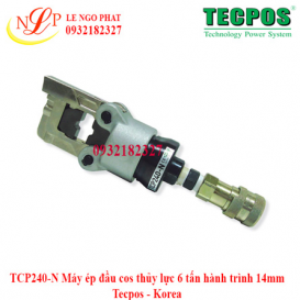 TCP240-N Máy ép đầu cos thủy lực 6 tấn hành trình 14mm Tecpos - Korea