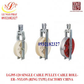 LGJ25-120 SINGLE CABLE PULLEY CABLE ROLLER--NYLON (RING TYPE) FACTORY CHINA