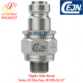 Nipples Male thread Series 115 Flat-Face, 80 MPa R 1/4”