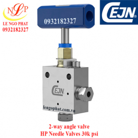 2-way angle valve 30k psi - 68 Nm