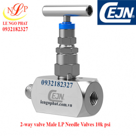 2-way valve Male 1/4" NPT to female 1/4" NPT 10k psi - 61 Nm