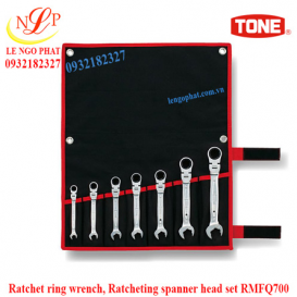 Ratchet ring wrench, Ratcheting spanner head set RMFQ700
