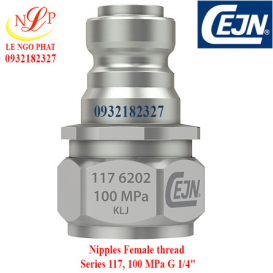 Nipples Female thread Series 117, 100 MPa G 1/4"