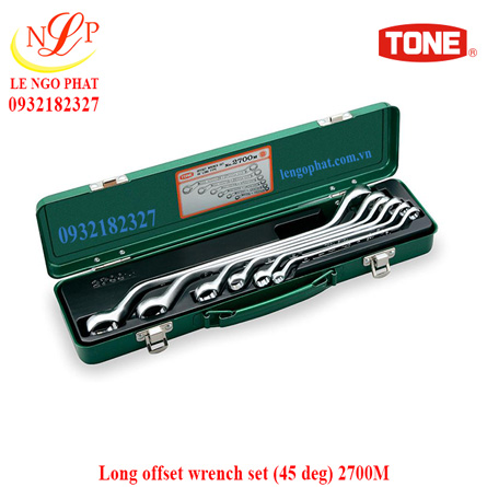 Long offset wrench set (45 deg) 2700M