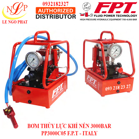 BƠM THỦY LỰC KHÍ NÉN 3000BAR PP3000C05 F.P.T - ITALY