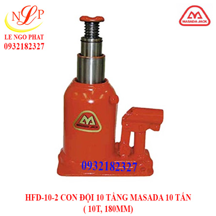HFD-10-2 CON ĐỘI 2 TẦNG MASADA 10 TẤN  ( 10T, 180MM)
