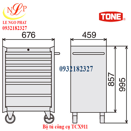 Bộ tủ công cụ TCX911