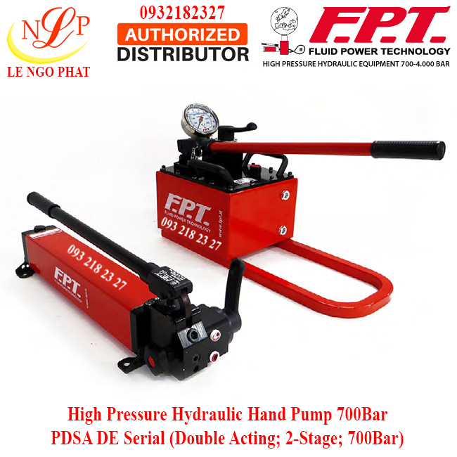 BƠM TAY THỦY LỰC 2 CHIỀU 700BAR PDSA-40-DE F.P.T - ITALY