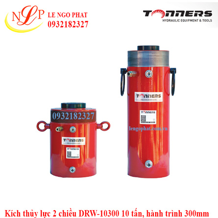 Kích thủy lực 2 chiều DRW-10300 10 tấn, hành trình 300mm