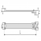 Super-long kubishin ratchet offset wrench RMA-L